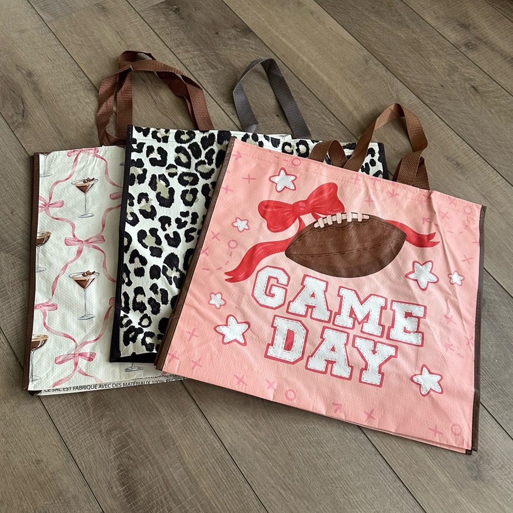 Homegoods TJMaxx Marshalls Espresso Martini, Leopard & Game Day Bags NWOT